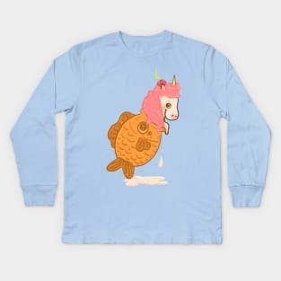 Unicone Taiyaki Kids Long Sleeve T-Shirt